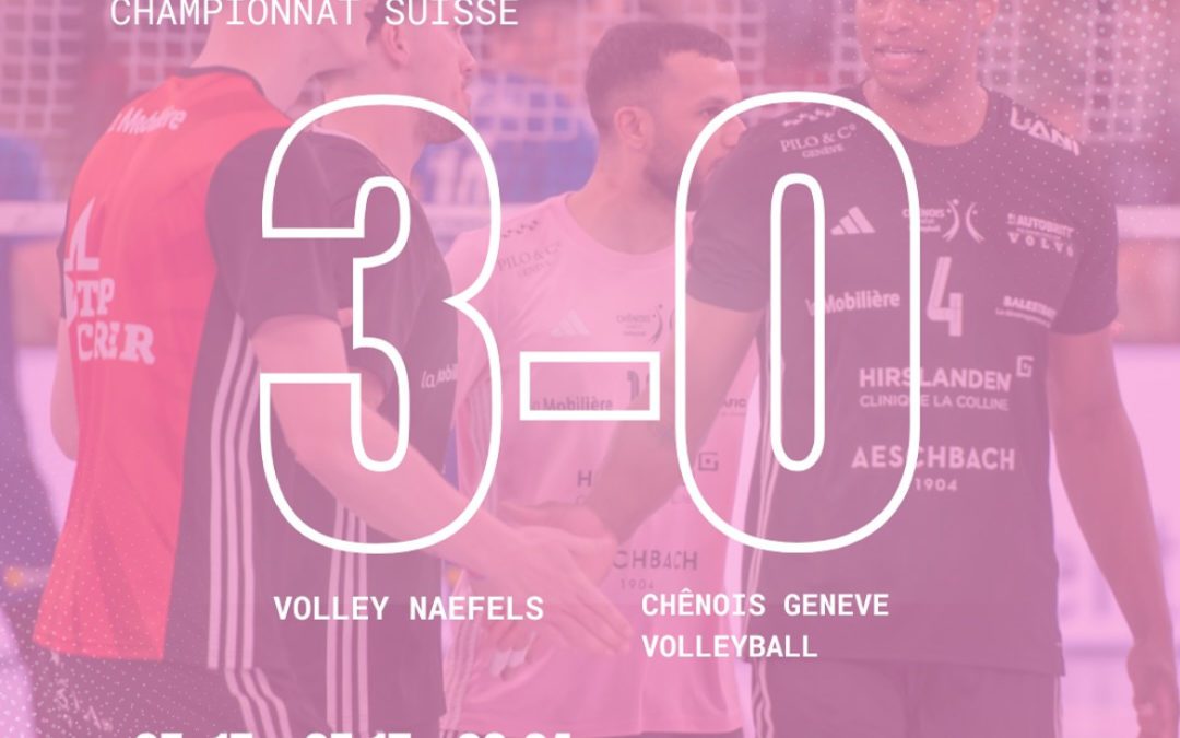 Chênois échoue au pied du podium